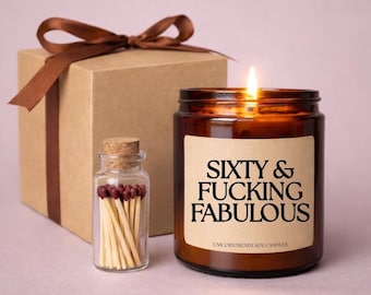 Funny 60th Birthday Candle | 60th Birthday Gift for Women | Milestone Birthday Gift | Sassy Birthday Candle | Gift for Her