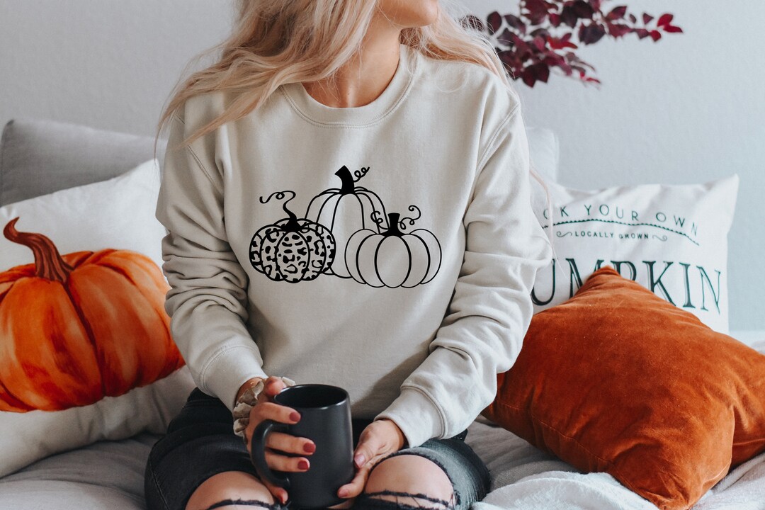 Pumpkin Sweater, Pumpkin Sweatshirt, Pumpkin Crewneck, Pumpkin Clothing ...