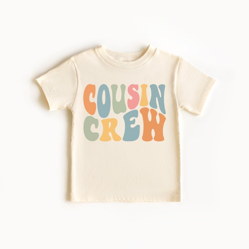 Cousin Crew Shirts, Big Cousin Shirt, Matching Cousin Shirts, Retro Cousin Shirts, Cousin Gifts, Family Reunion, Cousin Announcement image 1