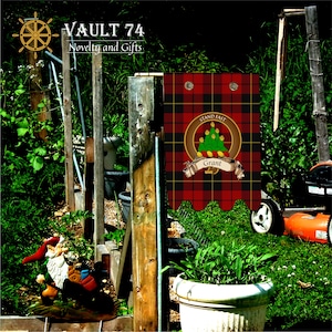 Grant Scottish Clan Tartan Family Crest Canvas Garden Flag