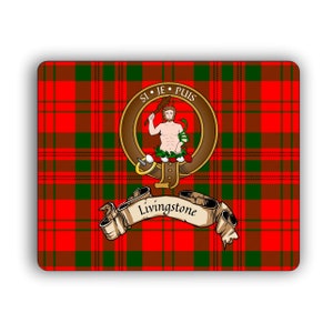 Livingstone Scottish Clan Crest Computer Mouse Pad