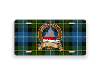 MacNeil of Barra Scottish Clan Crest Novelty License Plate