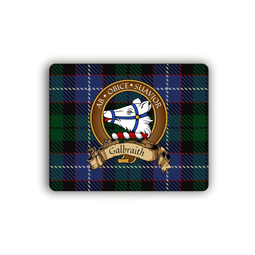 Galbraith Scottish Clan Crest Computer Mouse Pad Etsy