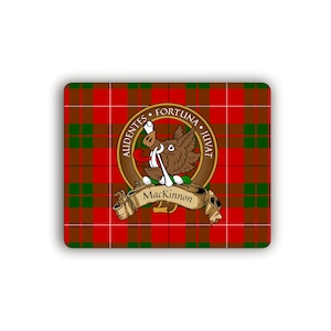 Alfombrilla de ratón para ordenador con lema y escudo escocés del clan MacKinnon