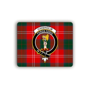 Chisholm Scottish Clan Crest Computer Mouse Pad