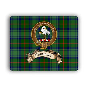 Cranstoun Scottish Clan Crest Computer Mouse Pad