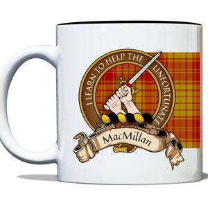 MacMillan Scottish Clan Old Tartan Crest Motto 11oz Mug