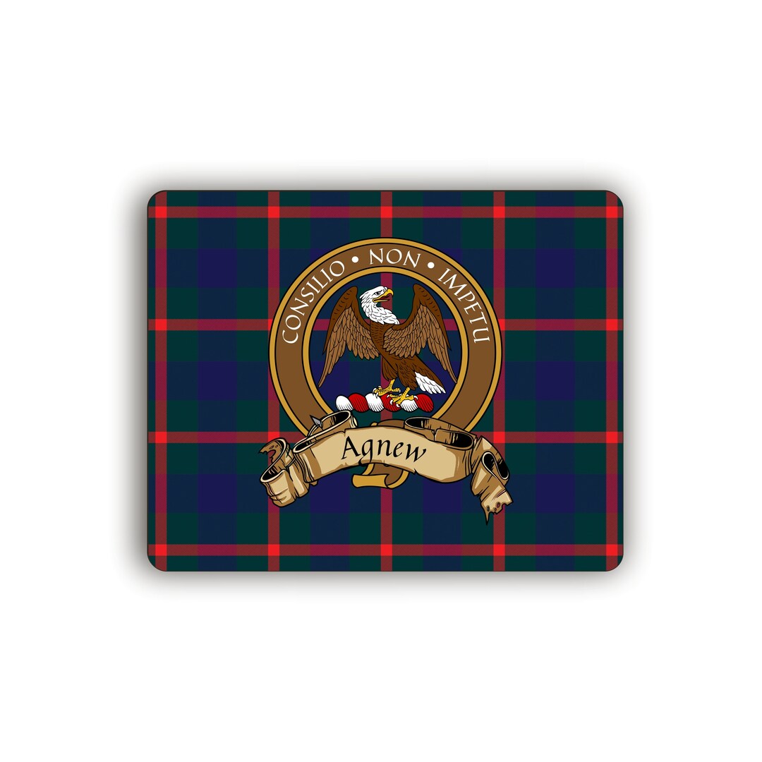Agnew Ancient Tartan Crest Blanket Wave Style