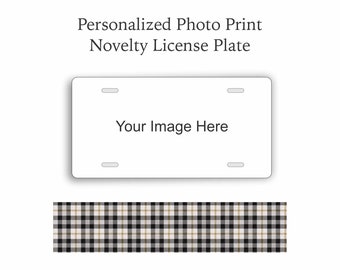 Personalized Photo Novelty License Plate