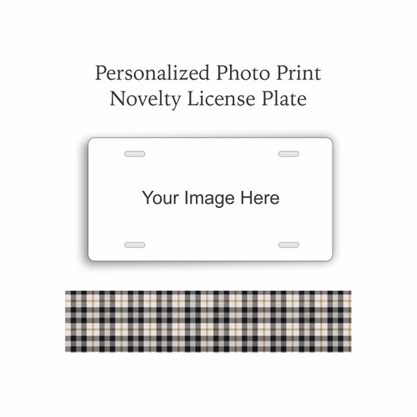 Personalized Photo Novelty License Plate