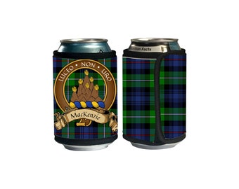 MacKenzie Scottish Clan Tartan Crest Drink Cooler