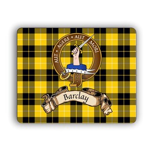 Barclay Scottish Clan Crest Computer Mouse Pad