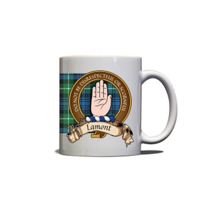 Lamont Scottish Clan Tartan Crest Motto 11oz Mug