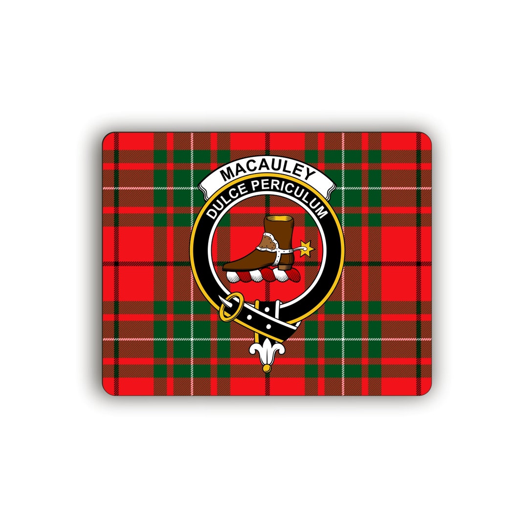 Macaulay Scottish Clan Crest Computer Mouse Pad Etsy