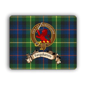 Farquharson Scottish Clan Crest Computer Mouse Pad