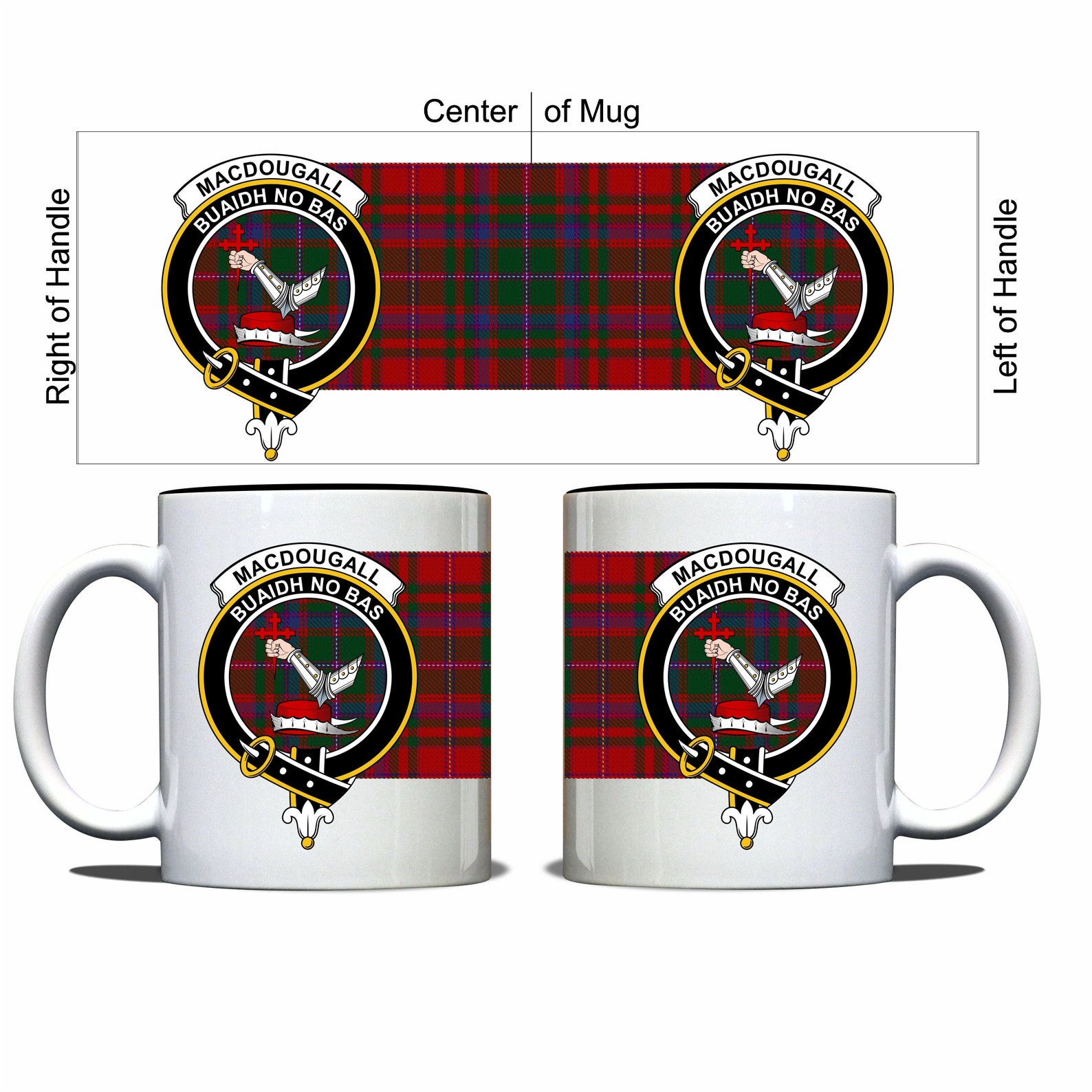 MacDougall Ancient Tartan Crest Tumbler