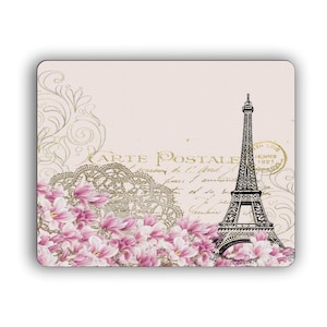 Tapis de souris carte postale Paris pour le travail ou la maison