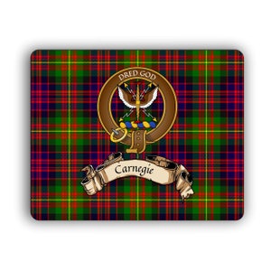 Carnegie Scottish Clan Crest Computer Mouse Pad