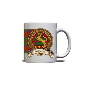 MacKintosh Scottish Clan Tartan Crest Motto 11oz Mug