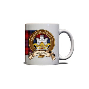 MacLachlan  Scottish Clan Tartan Crest Motto 11oz Mug