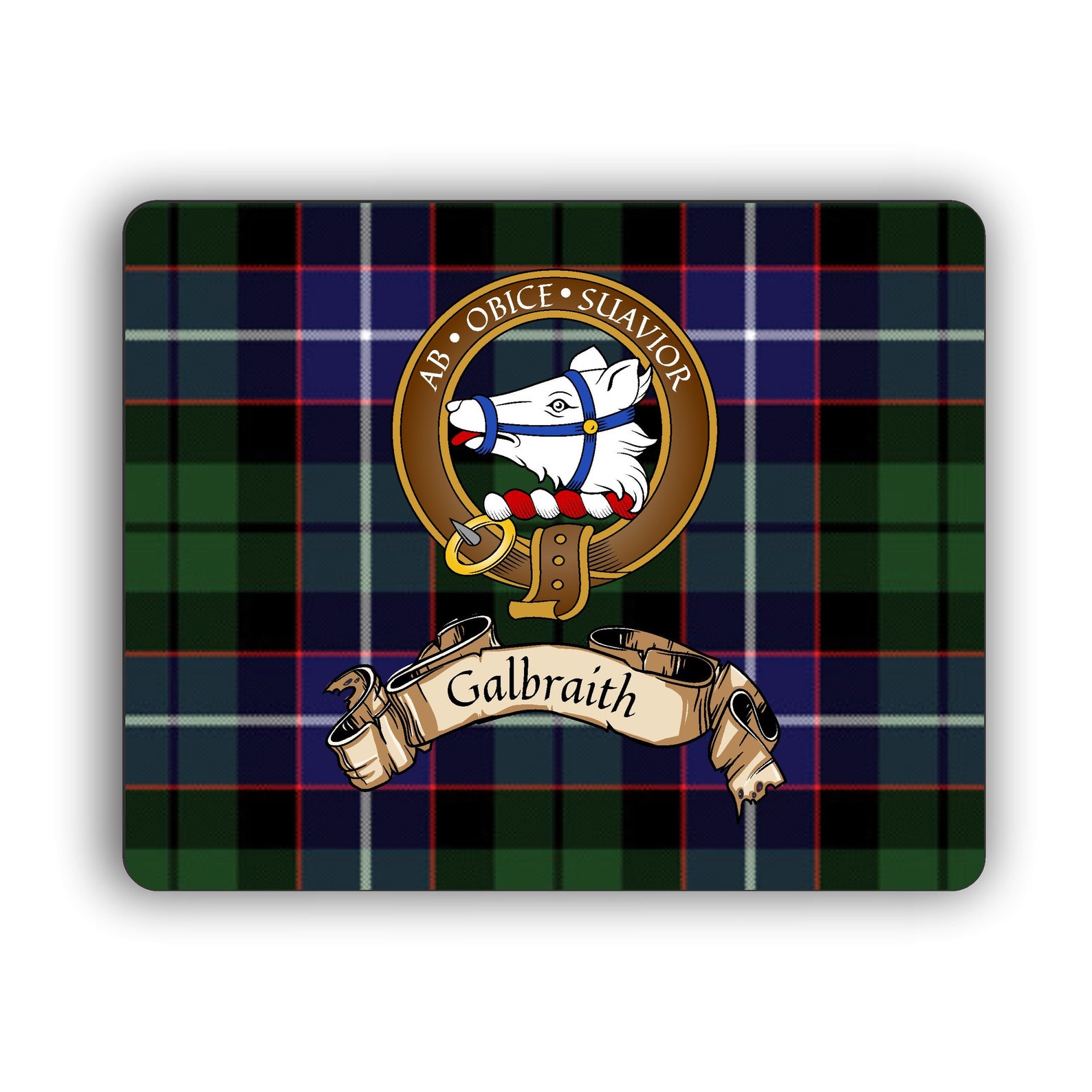 Galbraith Scottish Clan Crest Computer Mouse Pad Etsy