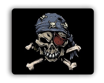 Eye Patch Skull and Crossbones Gaming Mouse Mat Pad
