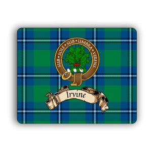Irvine Scottish Clan Crest Computer Mouse Pad