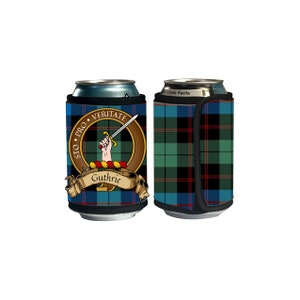 Guthrie Scottish Clan Tartan Crest Drink Cooler