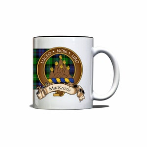 MacKenzie Scottish Clan Tartan Crest Motto 11oz Mug