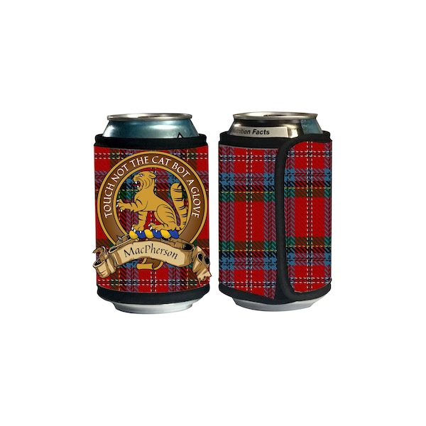 MacPherson Scottish Clan Tartan Crest Drink Cooler