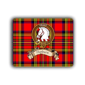 Hepburn Scottish Clan Crest Computer Mouse Pad