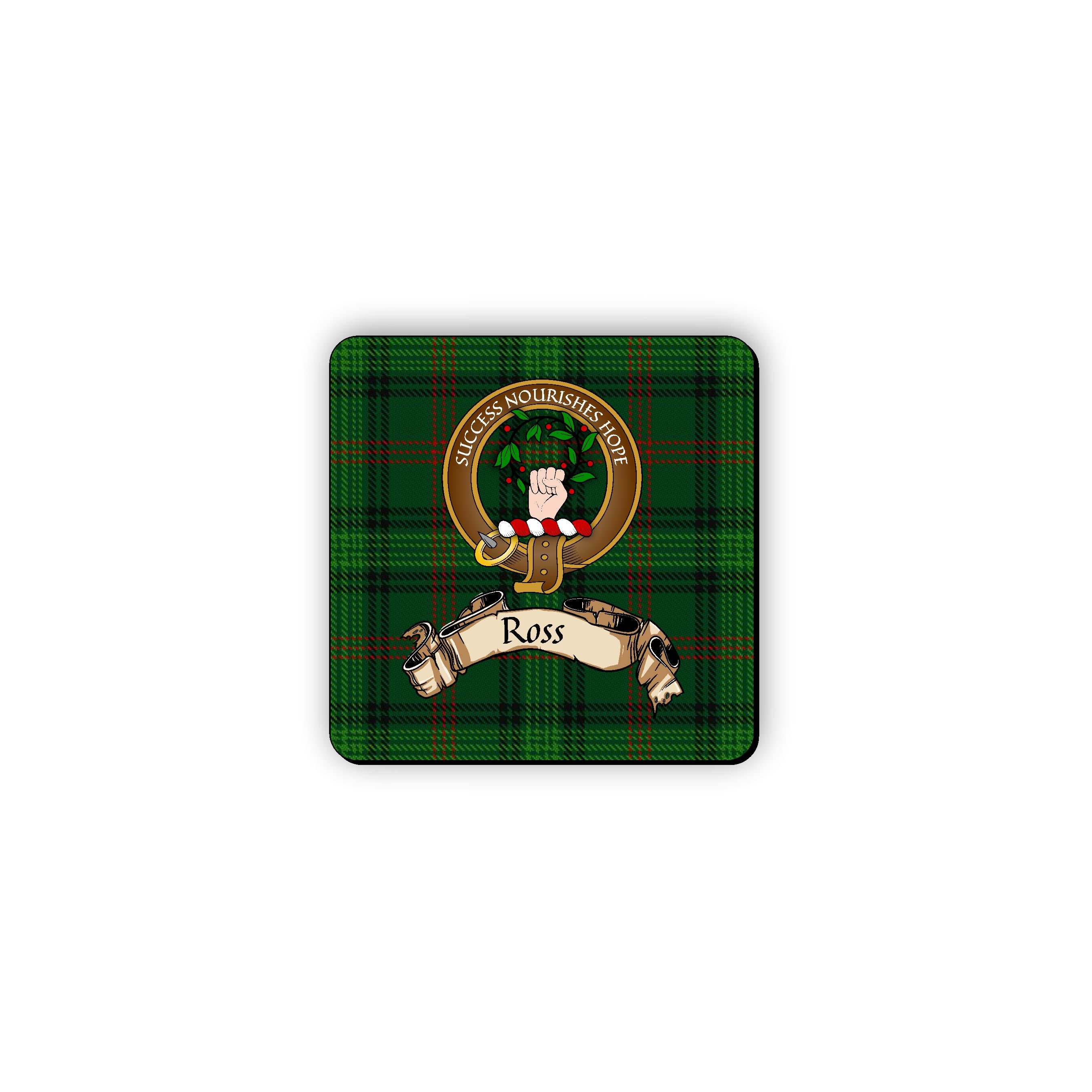 MacLeod Scotland Clan Hunting Tartan Motto Crest Rubber Drink Coaster MacLeod Scotland Clan Hunting Tartan Motto Crest Rubber Drink Coaster