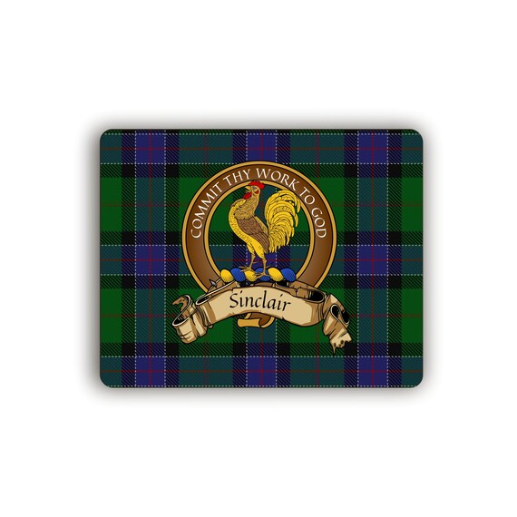 Scottish Tartan Sinclair Hunting Ancient Clan Classic Crest Gonfalon main image 1