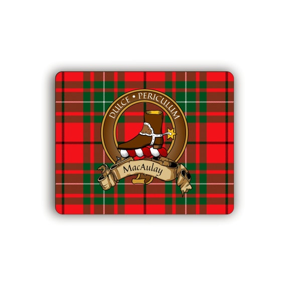 MacAulay Scottish Clan Crest Computer Mouse Pad Etsy