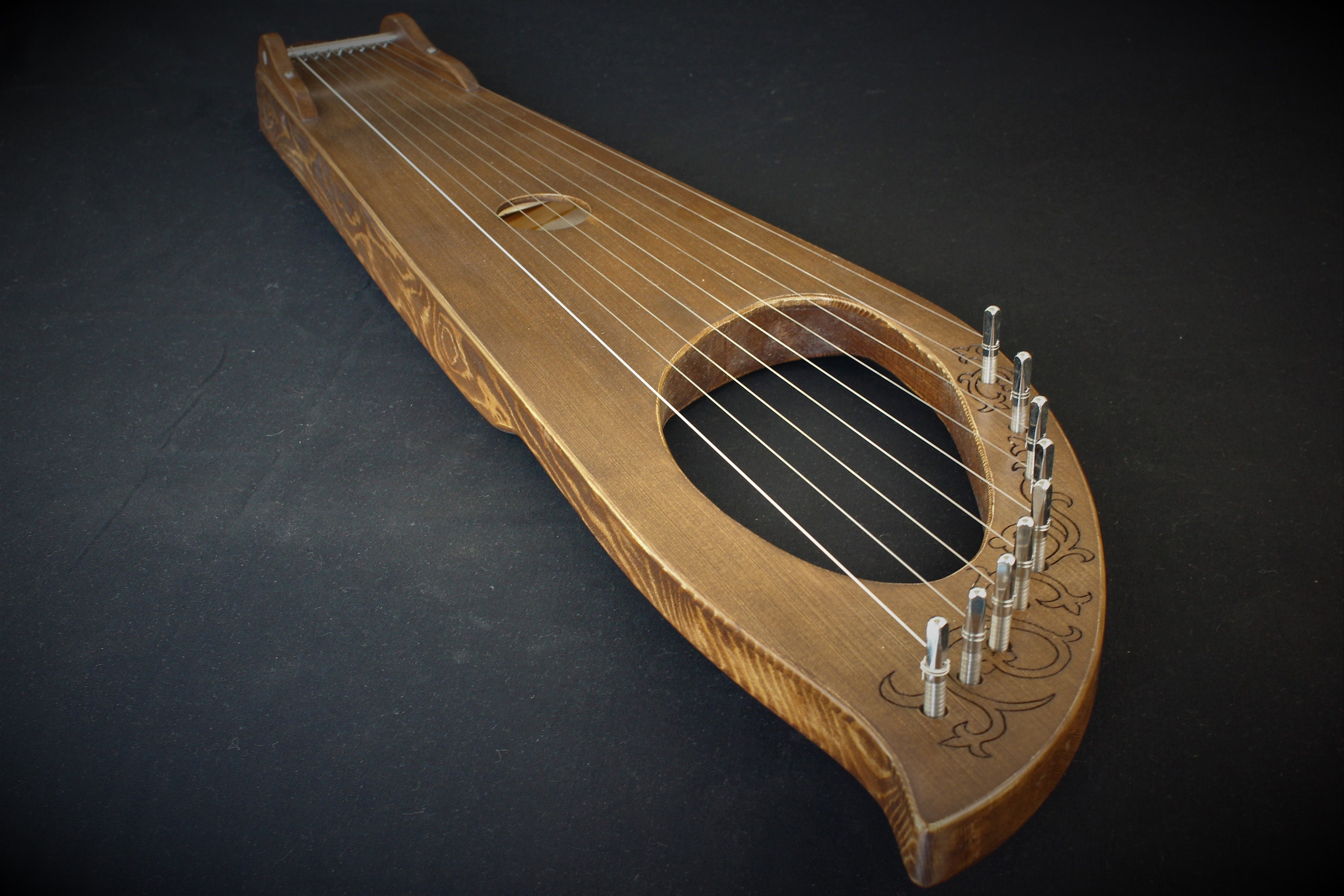 Harp Novgorod 9 string. Psaltery kantele gusli Etsy