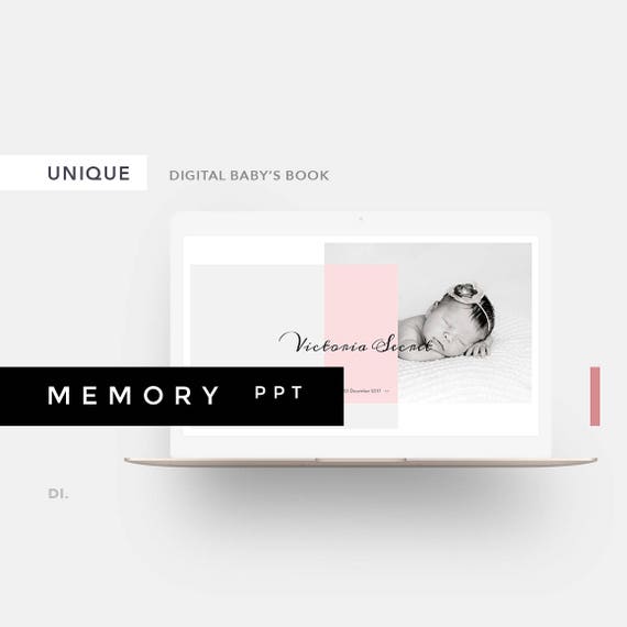 MEMORY Baby Book Template PowerPoint Template Baby Photo Etsy
