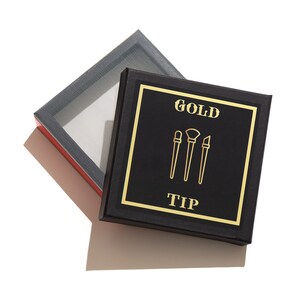 Gold Leaf Gilding Kit Includes 25 Sheets Italian Gold Leaf 1.4cm X 1.4cm  Adhesive, Lacquer, Anti Static Tweezers Re-usable Brushes & Guide. 