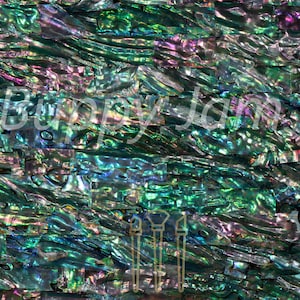 Abalone Real Shell Sheet Rainbow  -   HM003  L 240mm x W 140mm x Thickness 0.22mm.