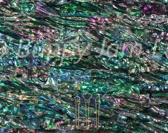 Abalone Real Shell Sheet Rainbow  -   HM003  L 240mm x W 140mm x Thickness 0.22mm.