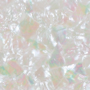 Mother Of Pearl White Irregular Real Shell sheet L 240mm x W 140mm x Thickness 0.22 - HMF014