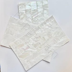 Flexible Mother of Pearl White River Shell Sheet, Jewellery Making, Home Decor, DIY Projects, Sign Crafting, and Upcycling.