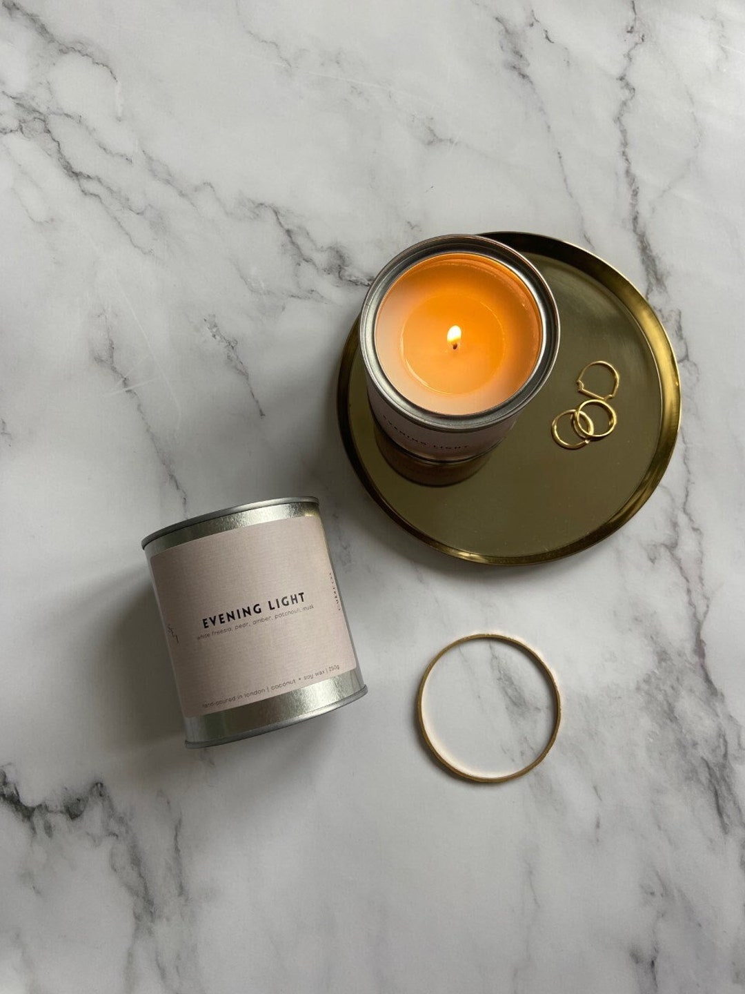 EVENING LIGHT Paint Tin Candle Pear and Freesia Scented Etsy UK