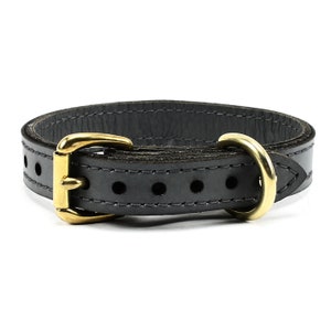 Handmade Dog Collar, Water Buffalo leather Dog Collar, Corrosion Free Hardware, Pet Collar, Made in Atlanta, GA