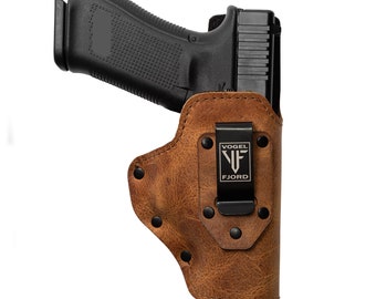 Gun Holster for Concealed Carry Crazy Horse Holster for Men IWB, OWB  Fits Most Full Size & Compact Handguns Sig Sauer P 220, Canik TP9