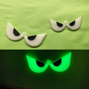 Spooky Glow in the Dark eyes, monster eyes, glow in the dark, 3d printed eyes, PLA eyes