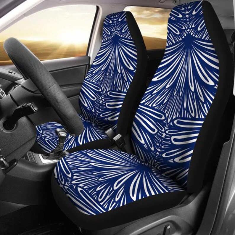 Duke Univ Blue Devils Art Deco Basketball Auto Seat Covers Suv Truck Acc College