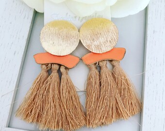 Jewellery Earrings toasted fringes