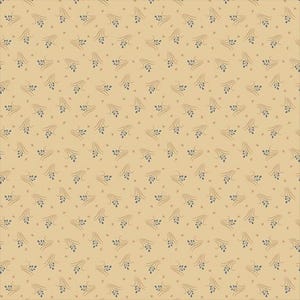 Maple House Fabric by Pam Buda for Marcus Fabrics, 100 Percent High Quality Premium Cotton Quilting Fabric, R170827D Beige