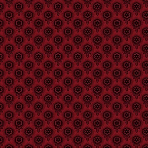 Lily&#39;s Locket by Pam Buda for Marcus Fabrics, 100 Percent High Quality Premium Cotton Quilting Fabric, R170550 Red