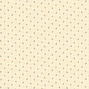 Old Blue Calicos by Pam Buda for Marcus Fabrics, 100 Percent High Quality Premium Cotton Quilting Fabric, R170208 CREAM